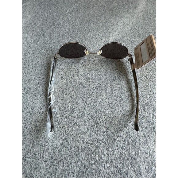 NWT FRYE Savannah Women’s Sunglasses in Olive Gold Slim Oval Metal Frame No Case main image 14